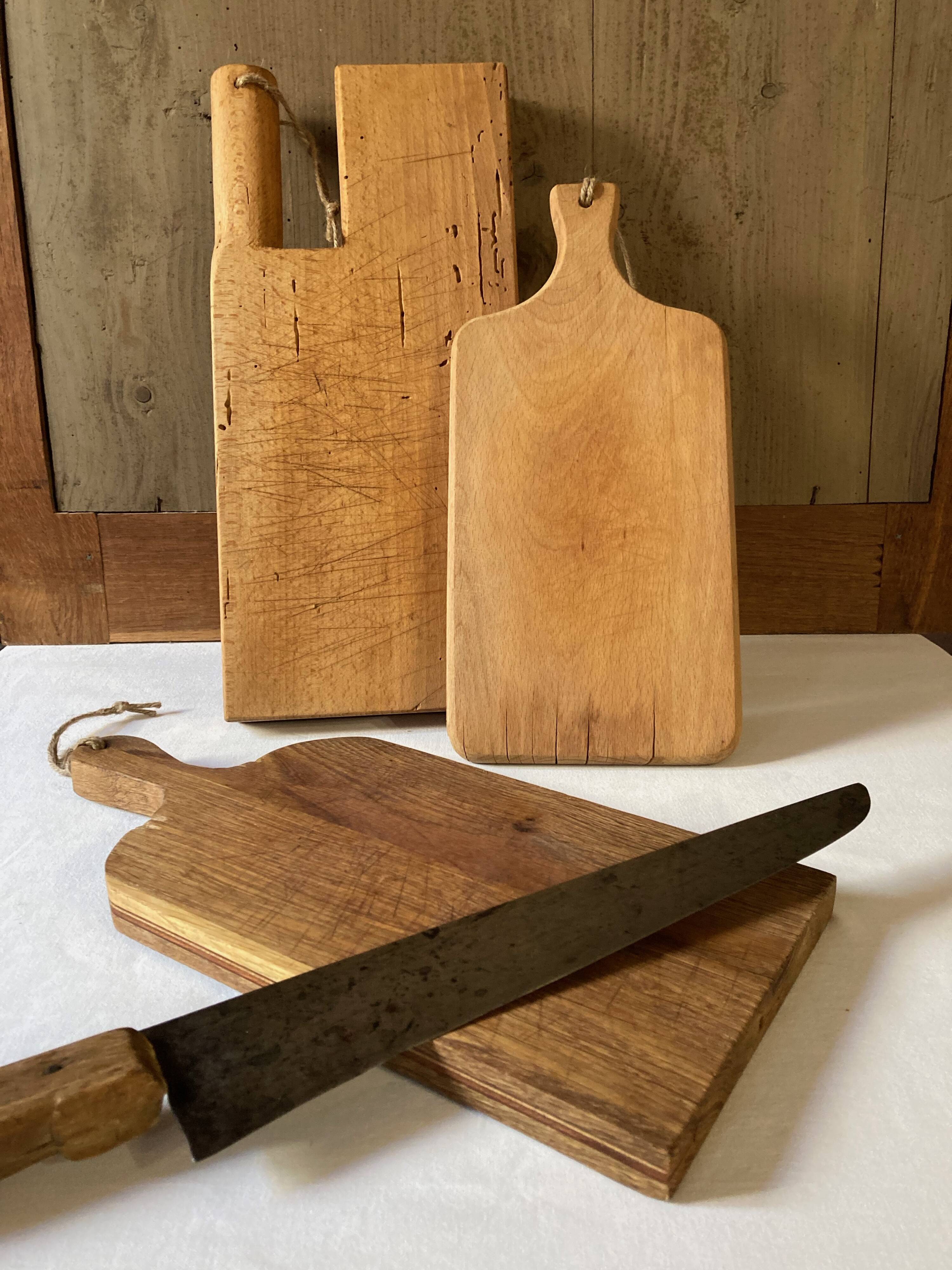 Old wooden cutting boards