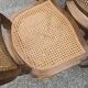 Serie de 6 chaises Louis XV bois et cannage