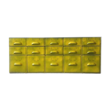 Ensemble de tiroirs métalliques industriels vintage