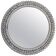 Round Wall Mirror in Bakalowits Style with Faceted Crystal & Chrome Lighting, 1960s