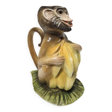 pichet singe céramique années 80