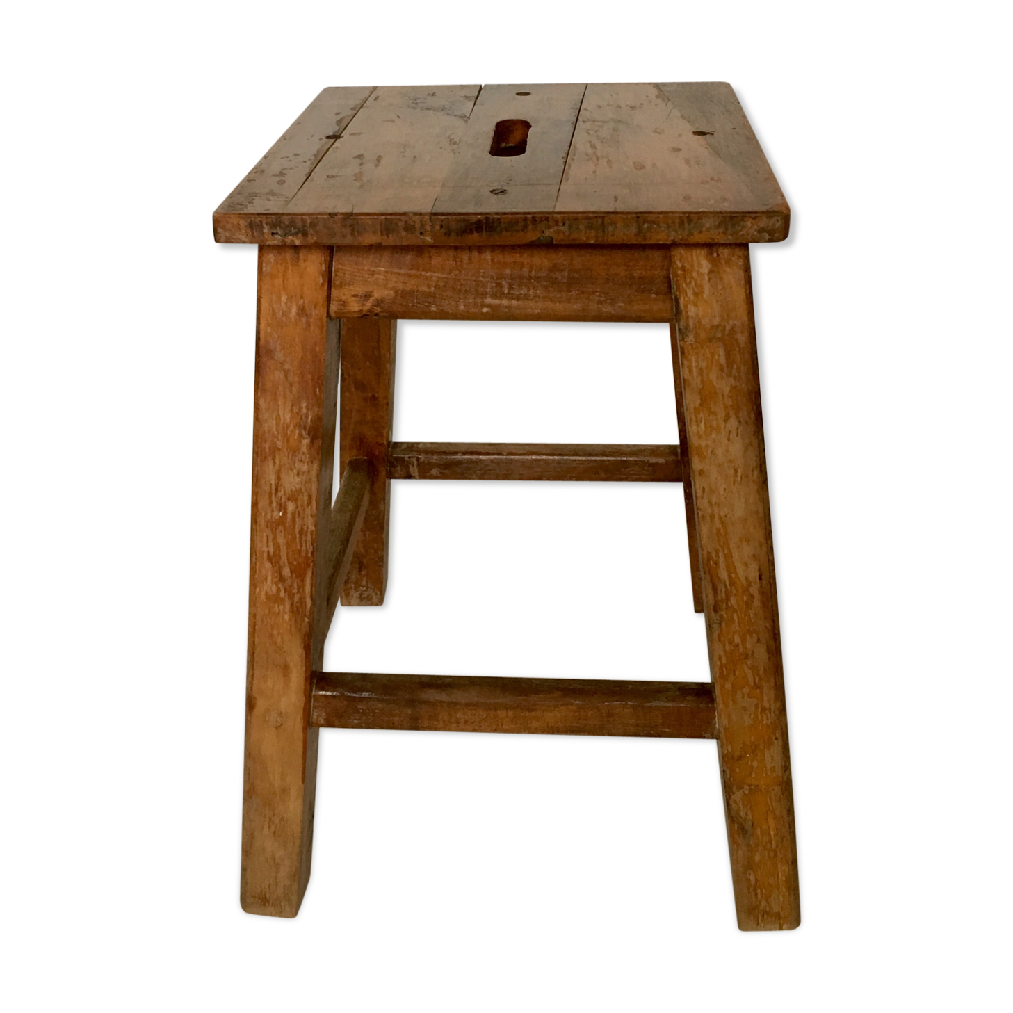 Massive wooden stool