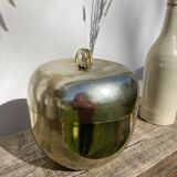 Golden apple ice bucket 1970 vintage fruit