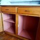 Art Deco marble bathroom cabinet