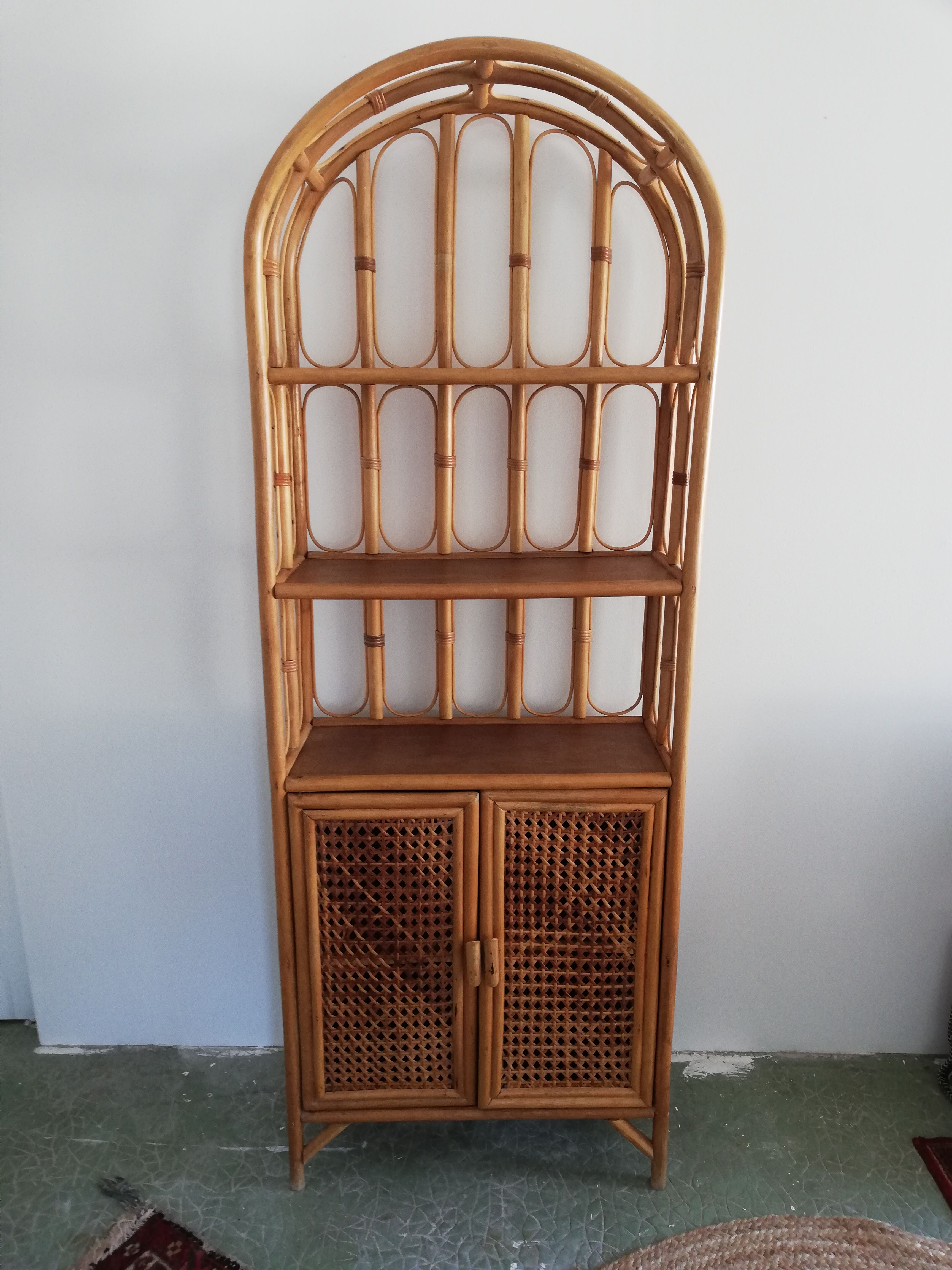 Vintage rattan sedal