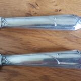 Platil leg of lamb service, Art Deco knife and fork