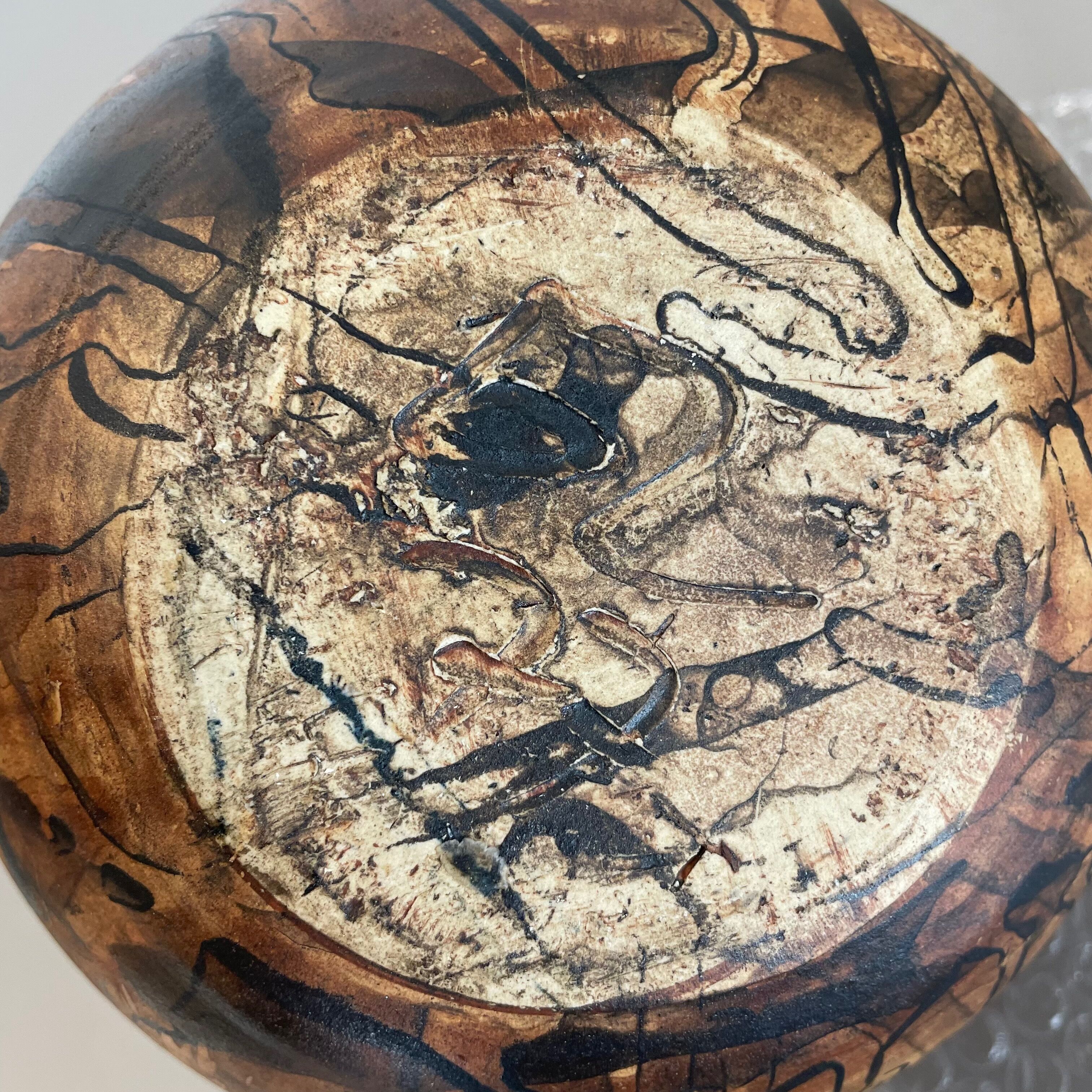 Vase en poterie d’atelier en céramique abstraite par Gerhard Liebenthron, Allemagne, années 1970