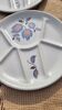 Plate set of 5 St Amand vintage Sologne model