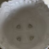 Moustiers Lallier white earthenware floor planter D30cm