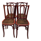 Set of 4 Thonet bistro chairs from the 1920s.