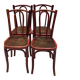 Suite de 4 chaises de bistrot Thonet années 1920