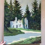 Antique painting signed G.Moreau, 1978