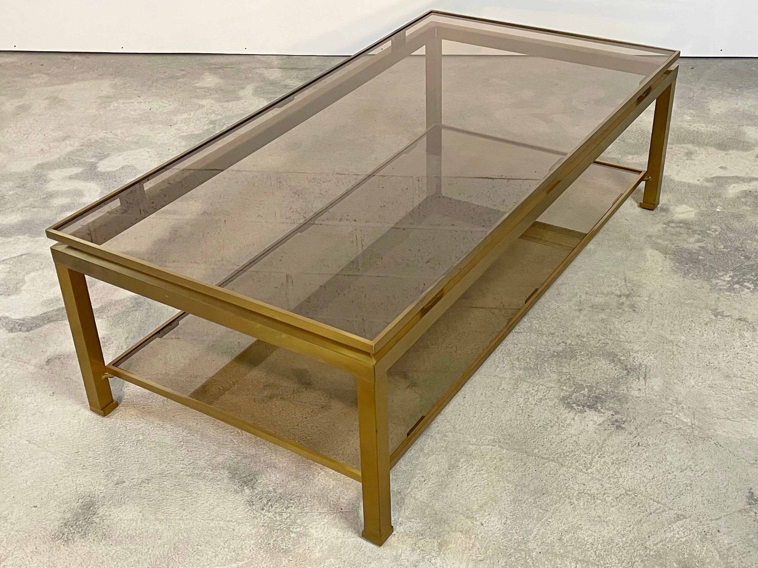 Coffee table Guy LEFEVRE for house JANSEN 1970s