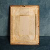 Photo frame art nouveau carved wood golden flowers circa 1900 1920