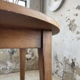 1950s round oak table