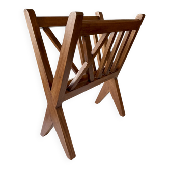Wooden magazine rack, 1950s