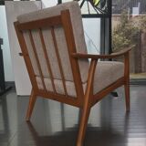 Scandinavian armchair in teck 1950/1960