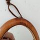 Mini antique walnut mirror from the 19th century.