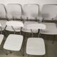 Lot de 9 chaises blanche en formica