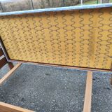 Pair of beds with twin box springs attributed to Maison Regain elm burl