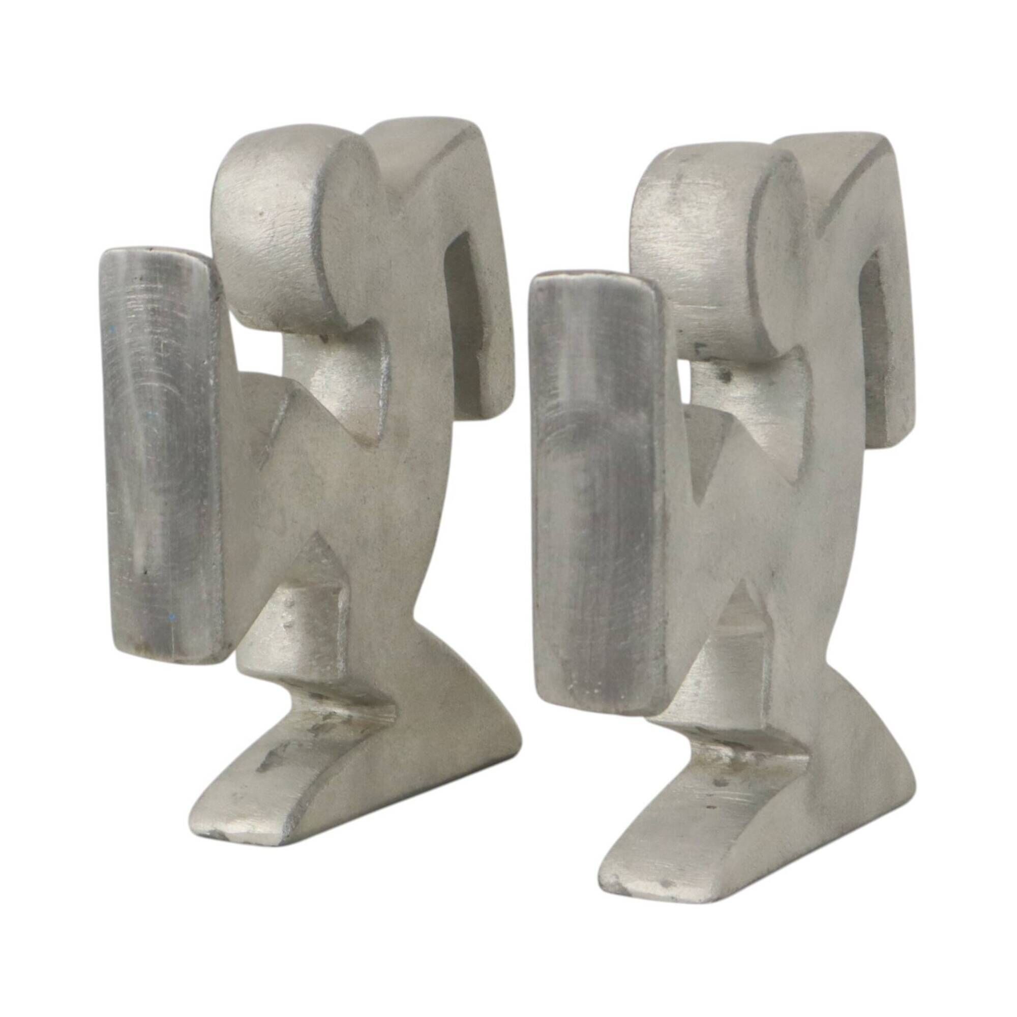 Designer Metal Bookends – La Linea (Osvaldo Cavandoli)