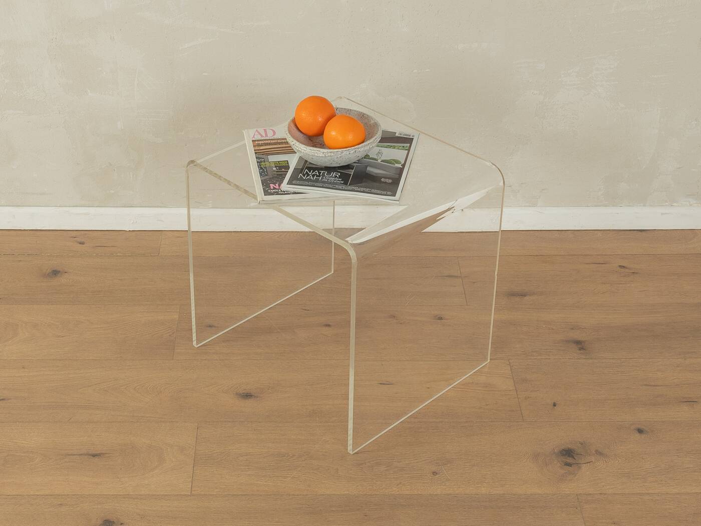 Table d'appoint en verre acrylique, années 1960