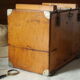 Caisse, cabinet de métier en bois vintage