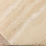 Italian Octagonal travertine table, 1980s.