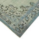 Handmade distressed anatolian 1980s 169 cm x 269 cm blue rug