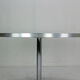 Börje johanson round white & chrome "tulip" dinning table, 1968 sweden
