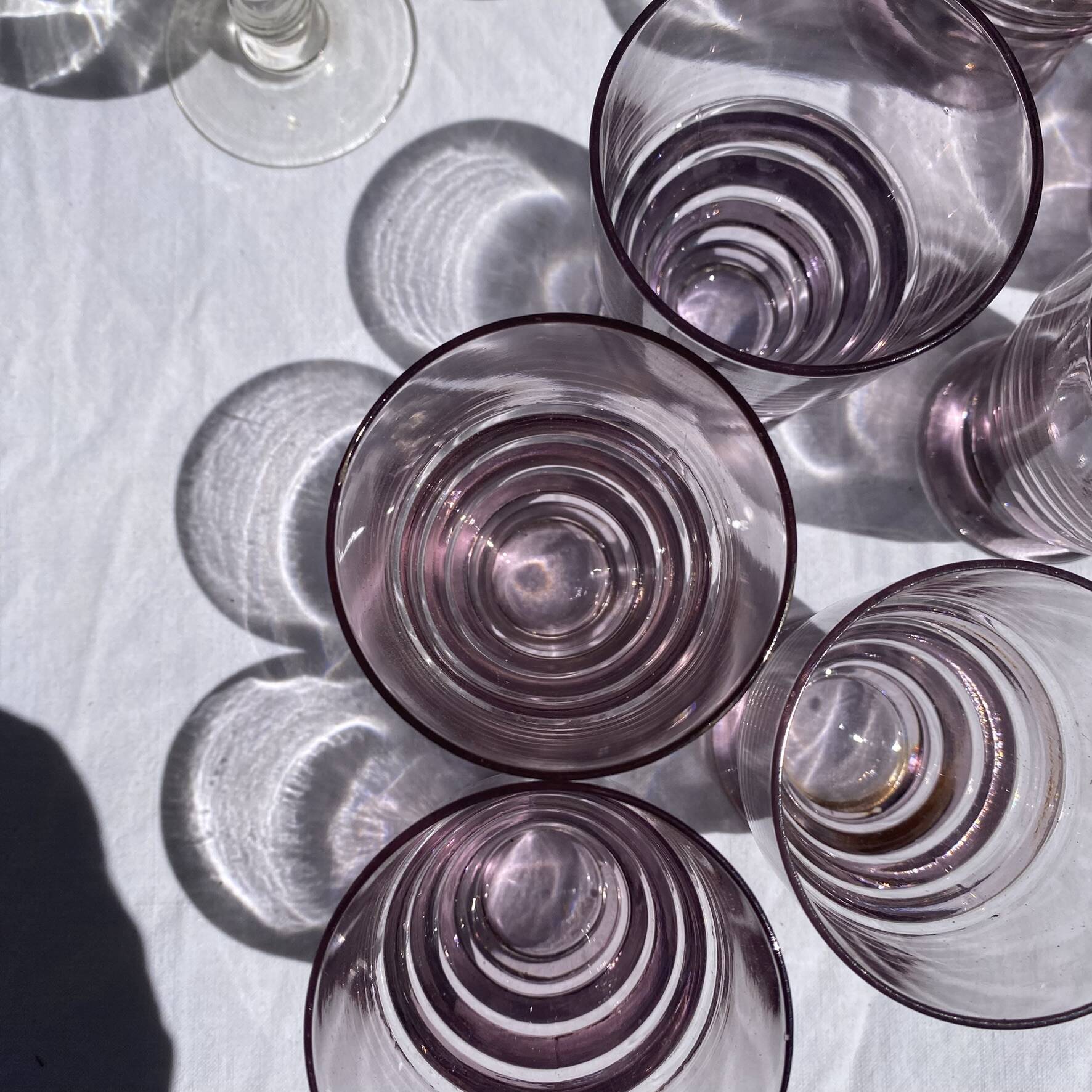Art Deco water glasses