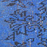 5x8 Blue Handmade Wool Vintage Rug, 163x268Cm SK 2726