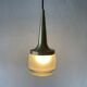 Heavy frosted glass pendant lamp by Staff, 1960s, Germany