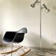 Lampe lampadaire liseuse Delmas vintage années 70 chrome & alu