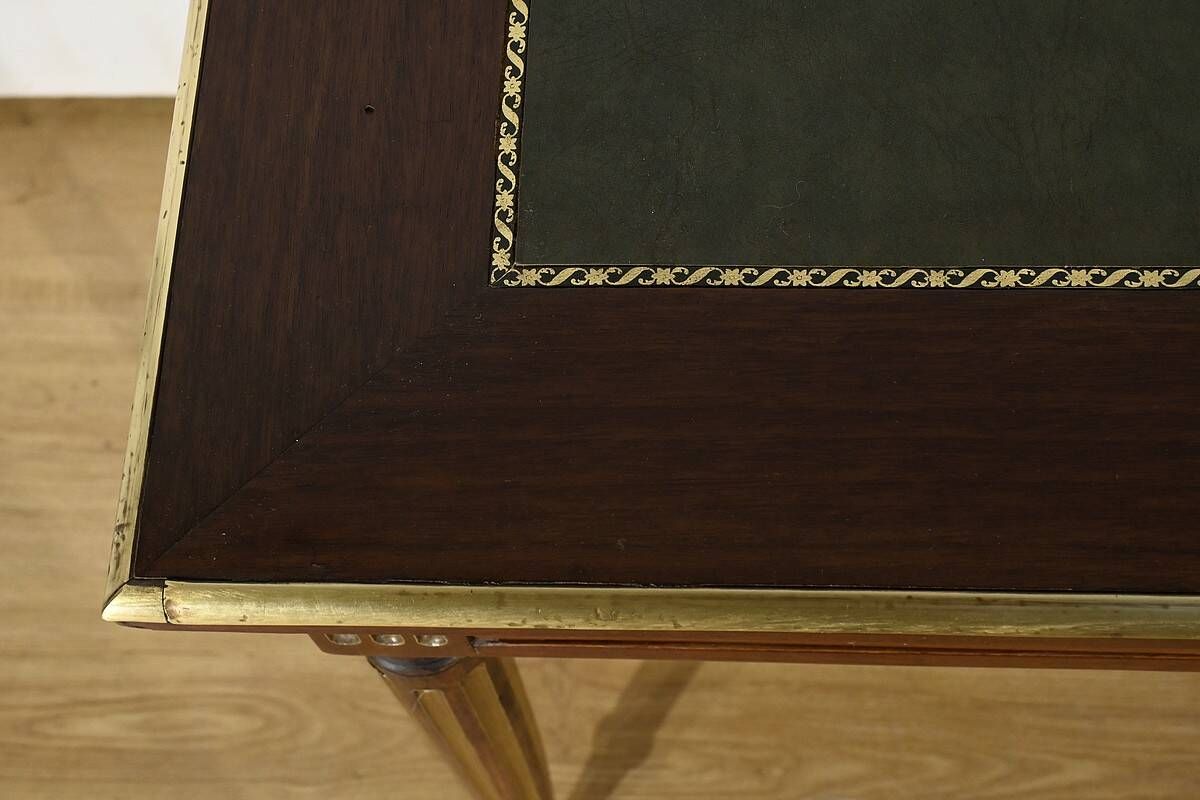 Mahogany Bureau Plat, Louis XVI style - 2nd part of the 19th century