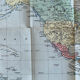 Very large Foldex world map - coloured world map 104x74cm