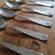 Set of 6 spoons in vintage stainless steel