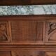 Grand buffet two-body from the 1910s - Solid wood, marble & bevelled mirror.