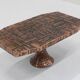 Vintage mid century brutalist copper coffee table 1970s