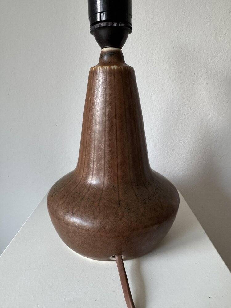 Table lamp, Gunnar Nylund,  Rörstrand, sweden, harefursglaze, 1960s
