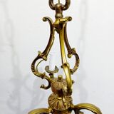 3-light bronze chandelier