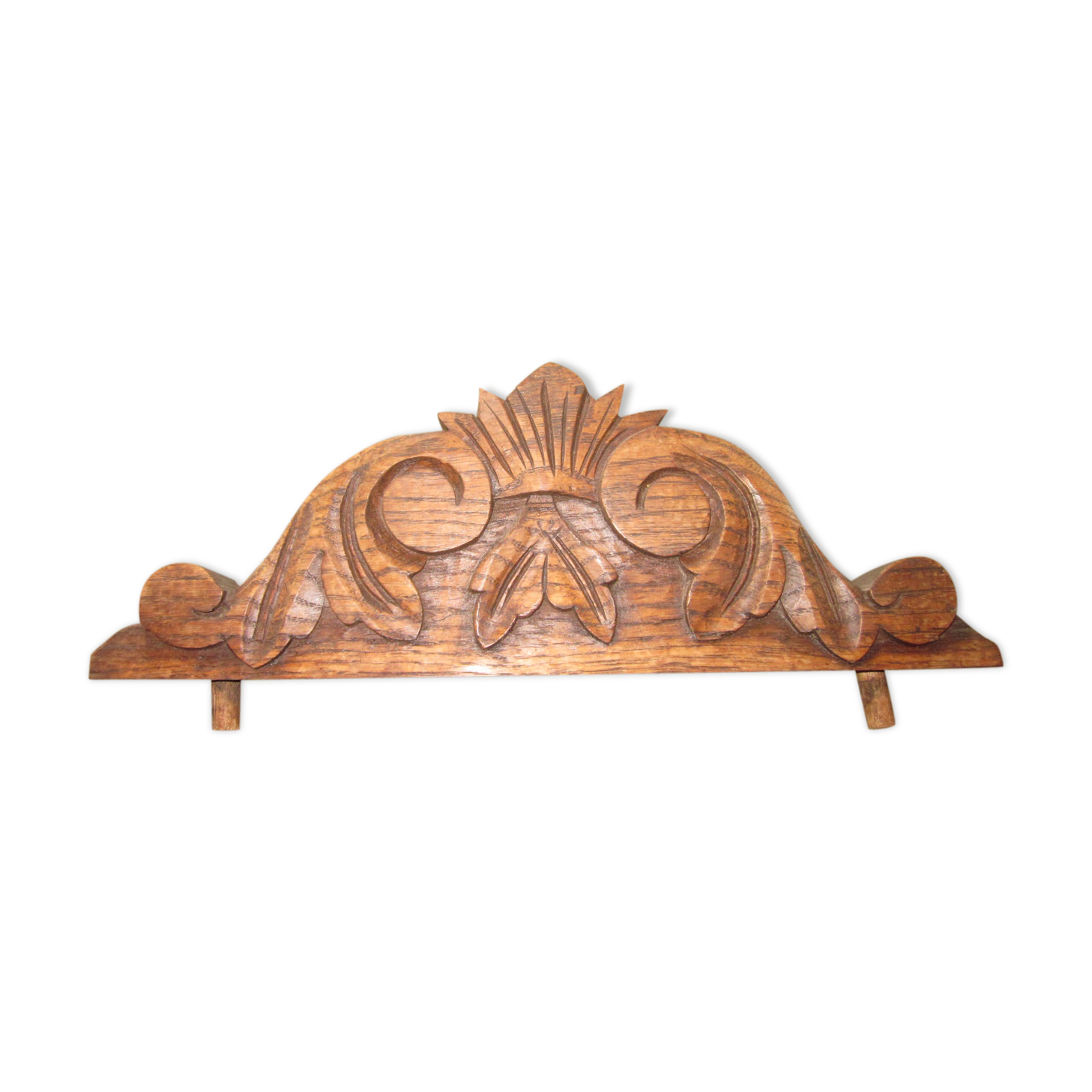 old pediment in oak