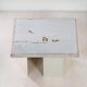 Petite table basse en marbre blanc par Paul Kingma, 1980s
