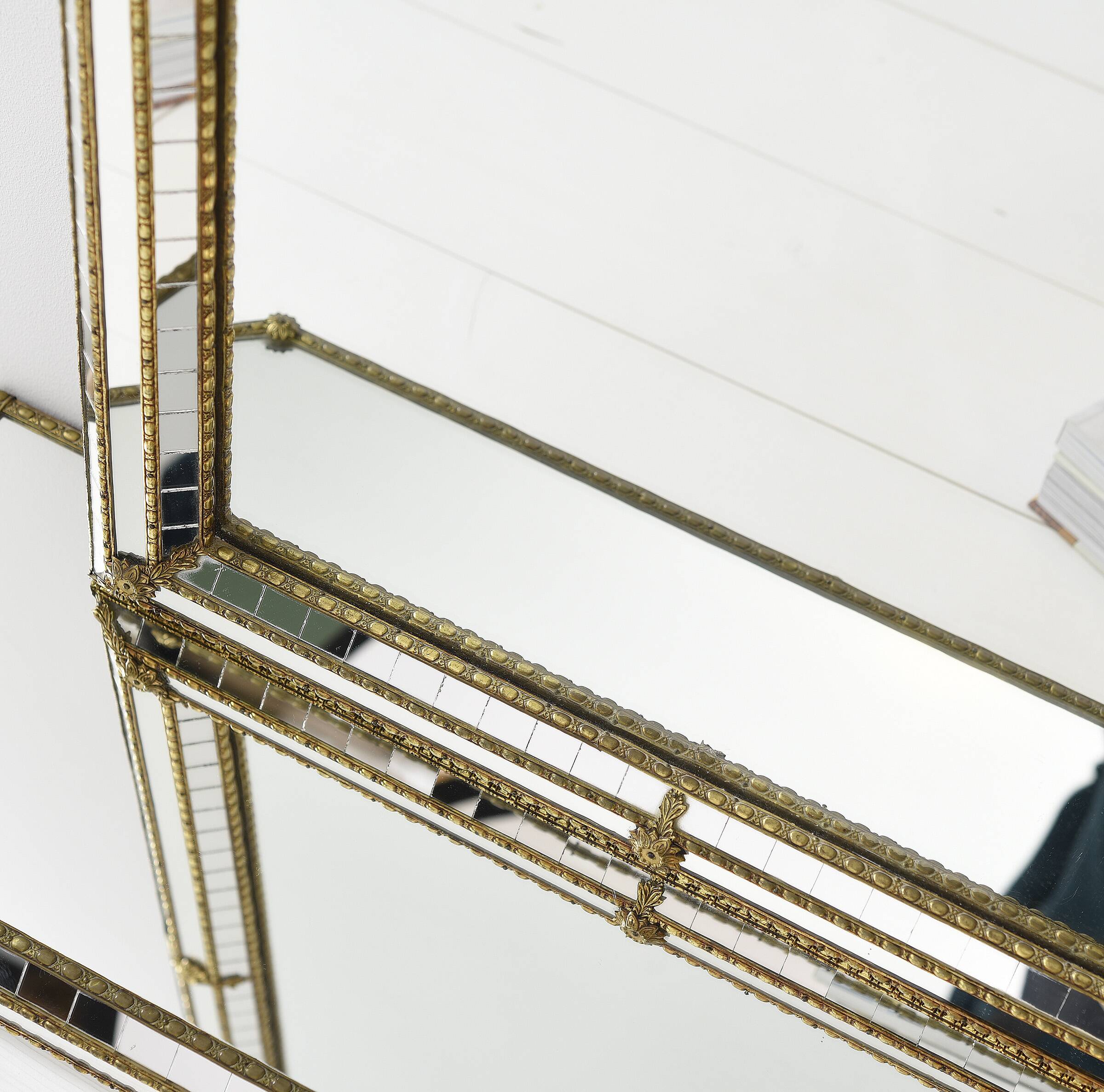 Large Authentic Vintage Venetian Mirror – Hollywood Regency Style