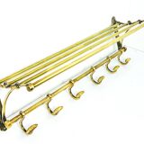 Vintage brass coat rack