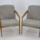Paire de fauteuils en hêtre, Tchécoslovaquie, 1970