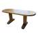 Brutalist pine oval table
