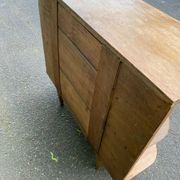 Art Deco bar cabinet from the 1950s in wood.
