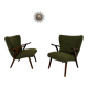 Lot de 2 fauteuils à oreilles « wing chair » design scandinave an 60