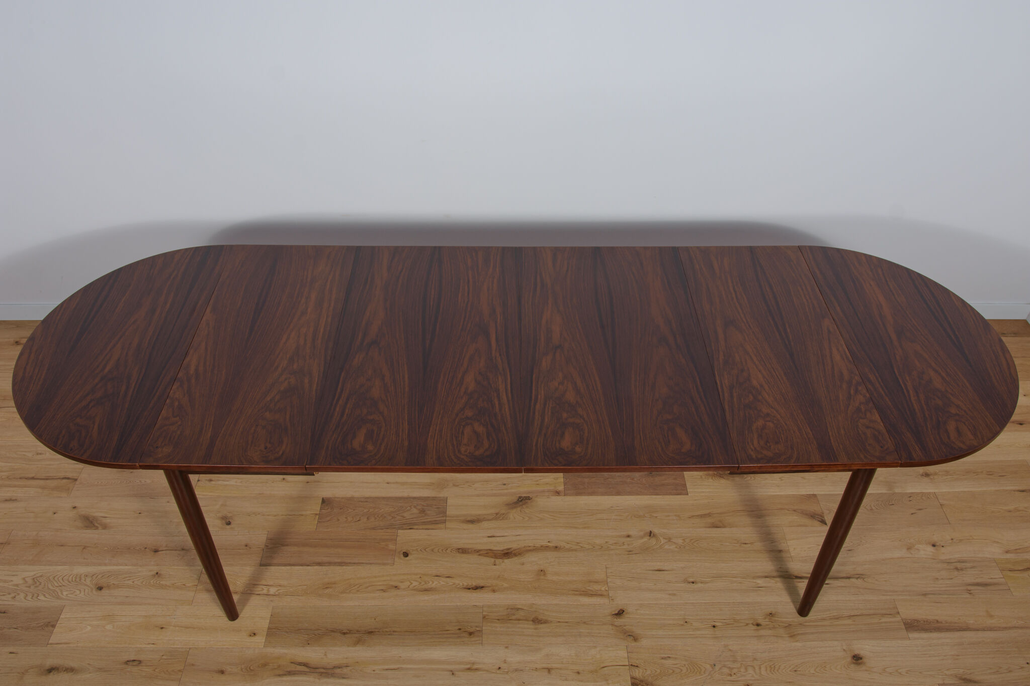 Table à manger danoise extensible en palissandre du milieu du siècle, années 1960